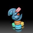 Gible_Baby_04.jpg BABY Gible Macaron (VERSION 2) POKÉMON FIGURINE - 3D PRINT MODEL
