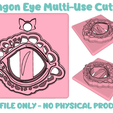 Eye.png Dragon Eye polymer clay cutter STL file