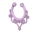 fem-jewel-32-low-91.png Archivo STL falsos ganchos para la nariz FALSO PIERCING NIPPLE PIERCING Hembra macho no piqueteado Joyería corporal Bondage Peso femJ-32 3d print cnc・Diseño de impresión en 3D para descargar