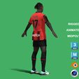 e4.jpg 3D Rigged Rafael Leao AC Milan 2024