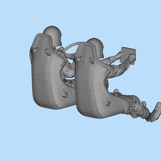 7.jpg 3D file 3D print ready Pilot Rally race car male Racing Driver・3D printable model to download, ITman3D