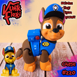 CGImages3.png Paw Patrol Chase MultiColor Flexi Print-In-Place + figure & keychain