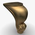 furniture_leg_G000.jpg Fichier STL Pied de meuble classique Cabriole pour CNC・Objet imprimable en 3D à télécharger