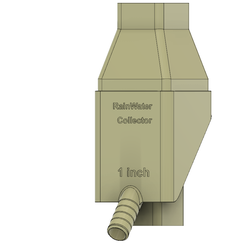 Rain Barrel Diverter ver02 v9-00.png Descargar archivo OBJ El colector de agua de lluvia se adapta a las bajantes residenciales de 2X3 pulgadas para el barril • Diseño para la impresora 3D, Dzusto