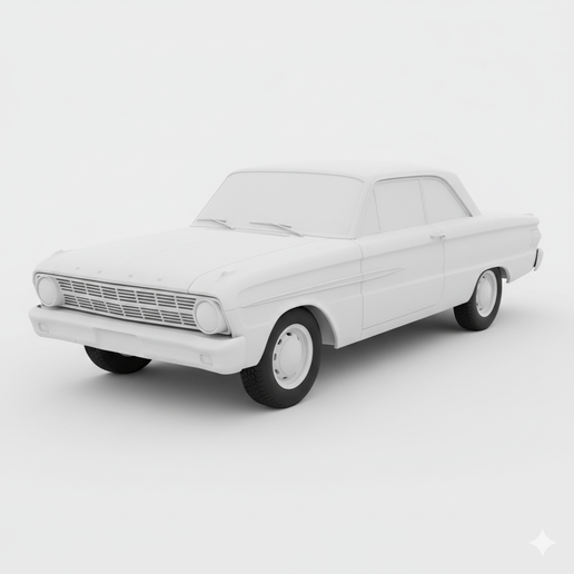 Ford Falcon (1960) car collectible STL, hatchback STL, modern car STL, realistic car STL, 90s JDM STL, minivan STL, vintage car STL, rally car STL, car 3D print, British classic car STL, car trophy STL, muscle car STL, print ready car STL, slot car STL, s