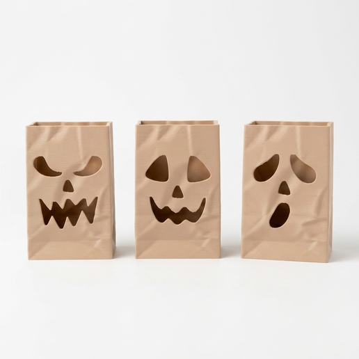 Halloween Decor: Spooky Face Lanterns for LED Candles