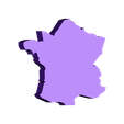 france.stl STL-Datei Pattern and Map of France Keychain kostenlos herunterladen • Vorlage für 3D-Drucker, angedemon888