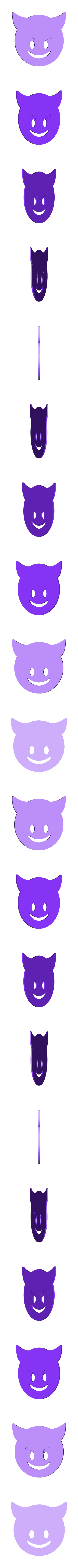 devil-without-glasses.stl Devil Emoji with Glasses