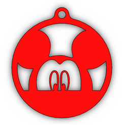 Untitled.png Fichier STL Décoration de sapin de Noël Mickey Mouse・Plan imprimable en 3D à télécharger, Marbor0