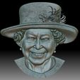 7.jpg Queen Elizabeth portrait coin medal bas-relief