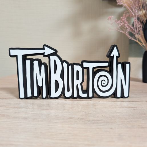 Tim Burton sign logo design Fanart