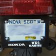 IMG_20200522_1844137.jpg Motorcycle License Plate Frame - Honda V65 Sabre