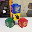 CuboHogwarts-3.jpg Escola de Magia - Jogo de Cubos Empilháveis - Blocos Modulares de Hogwarts - FDM STL / 3MF - Sem AMS / Várias peças