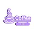 Coffee-case.STL 3D Coffee Figure LED Lighted Sign