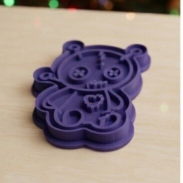 🖤 Cute Voodoo Doll Cookie Cutter & Stamp – Halloween STL