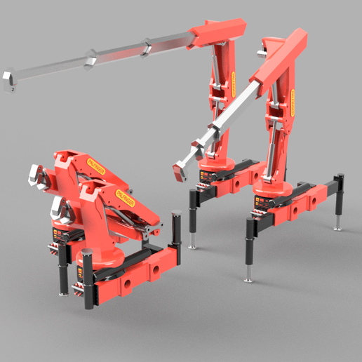 Herpa 054294 H0 2 Palfinger loading cranes