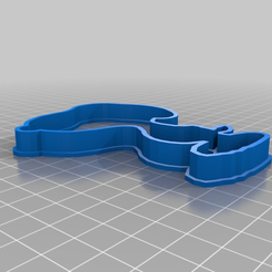 Snoopy_Short_Height.png Бесплатный 3D файл Высечка для печенья "Снупи・Объект для скачивания и 3D печати