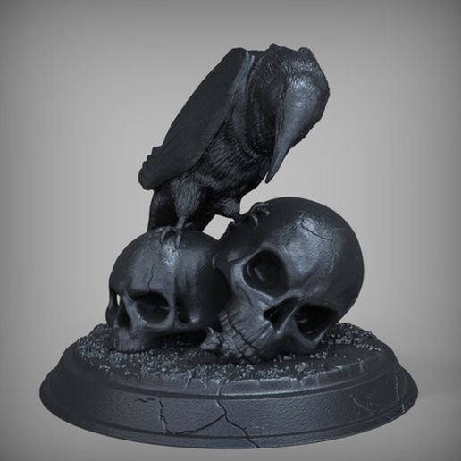 bca2926563953be021dac4ae150b3bb7_preview_featured.jpg Raven with Skulls