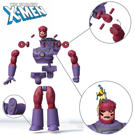 👾 SENTINEL VINTAGE ACTION FIGURE・ STL File for 3D printing