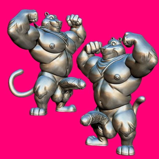 SEXY Body builder tiger Muscular Beast Pure Muscle NSFW