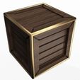 Crate-3.jpg Miniature Crate Box. 1:12 Scale Dollhouse & Market Accessory. Print-in-place with 3MF included.(No Supports and no Rafts)