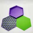 20221114_152152.jpg Juego de posavasos hexagonales (impresión con un solo extrusor) VERSION GRATITA CON MARCA DE AGUA