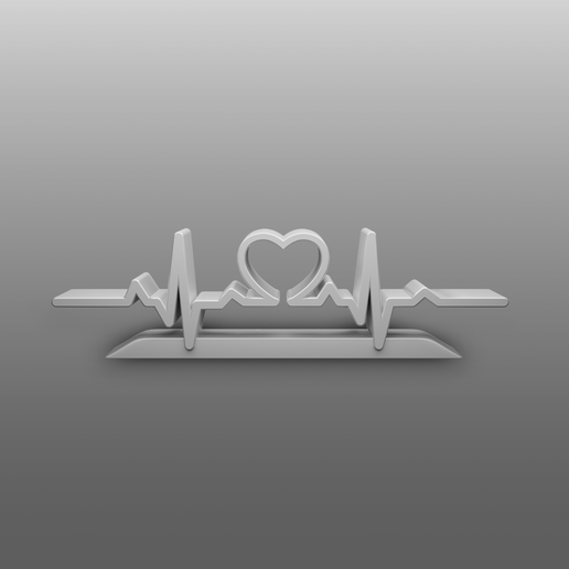 Minimalist Sound Wave Decorative Sculpture 03 - Modern 3D Design 3D model