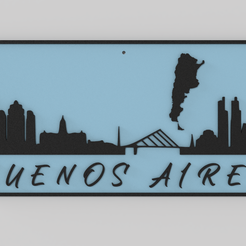 ebec79a6-179a-4170-8d32-c6a4ca31c2bd.png Wall Plate Skyline - Buenos Aires