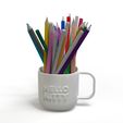 HELLO-KITTY-Mug.bip.23.4.jpg Hello Kitty Mug Bleistifthalter | Niedlich 3D Printable STL