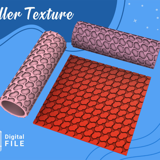 ROLLER POLYMER CLAY*HEARTS 2 VERSION/EULITEC.COM/CC/COPYRIGHTED LICENSE 3D model