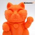 5.png 3D file Maneki Tora (Lucky Tiger)・3D print object to download