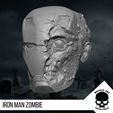 12.png Iron Man Zombie Head for 6 inch action figures