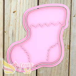 1074-fenix-3d.png Cookie cutter stocking / Christmas boot