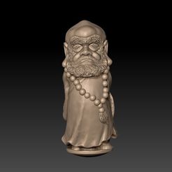 Bodhidharma1.jpg Descargar archivo STL gratis Bodhidharma • Objeto para imprimir en 3D, stlfilesfree