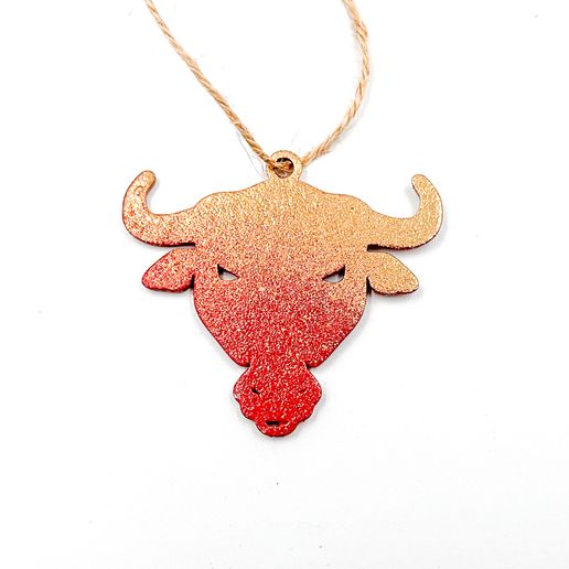 Bull PENDANT NECKLACE JEWELRY EARRINGS 3D model