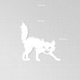 Cat2-2.jpg Cat Silhouette, Set of 9 Cats, Scared Cat, Cat Outline, Stencil