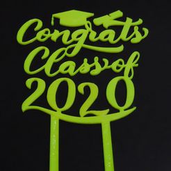 DSC00319.jpg Topper cake - Congrats Class of 2020