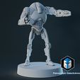Pose-10-White.jpg 1:48 Scale Battle Droid Army - B2 Class - 3D Print Files