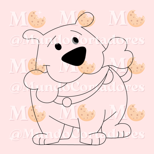 CUTTER AND STAMP DOGGY BONE - CUTTER COOKIES PETS