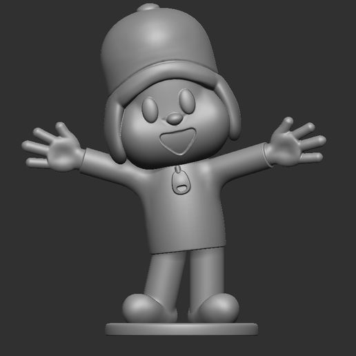 🚸 Pocoyo on a base, version 2・Archivo 3MF para Impresión 3D・Cults