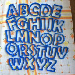 IMG_6196.JPG Fichier STL Alphabet coupe-biscuits 5cm・Plan pour imprimante 3D à télécharger