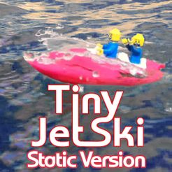 ~ Stotic Version STL-Datei Winziger JetSki Statische Version (ohne Motoren) kostenlos・Design zum 3D-Drucken zum herunterladen