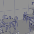 Bar_Restaurant_City_Pack_01_Low_Poly_Wireframe_06.png Bar Restaurant Hotel Low Poly // Design 01