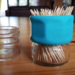 Capture d’écran 2016-12-26 à 11.30.39.png STL file Ring for small glass jar・3D print object to download