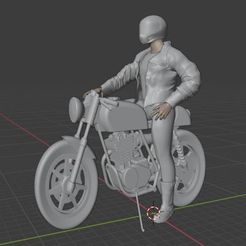 Moto3.jpg STL file Motorcyclist 3 with motorbike・Model to download and 3D print