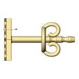 Givenchy-greek-key-stud-earring-07.jpg Givenchy logo stud earring 3D print model