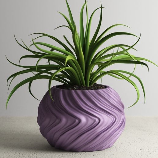 3D Printable Vase - Flower Pot / Planter g316