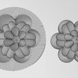 wf2.jpg Mold Florentine rosette onlay relief 3D print model