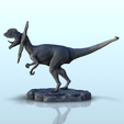 5.png Dilophosaurus dinosaur (4) - High detailed Prehistoric animal HD Paleoart