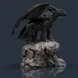 vista 02.jpg Archivo STL Toothless - How to train your dragon for 3d print model・Plan para descargar y imprimir en 3D